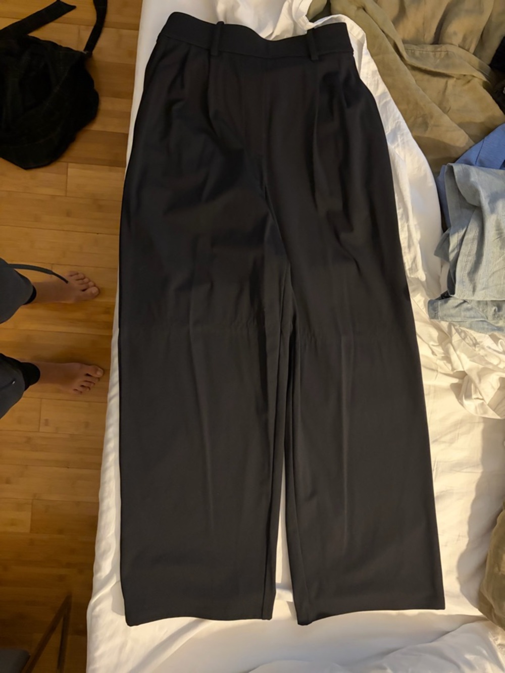 lululemon athletica Black Wide-Leg Pants